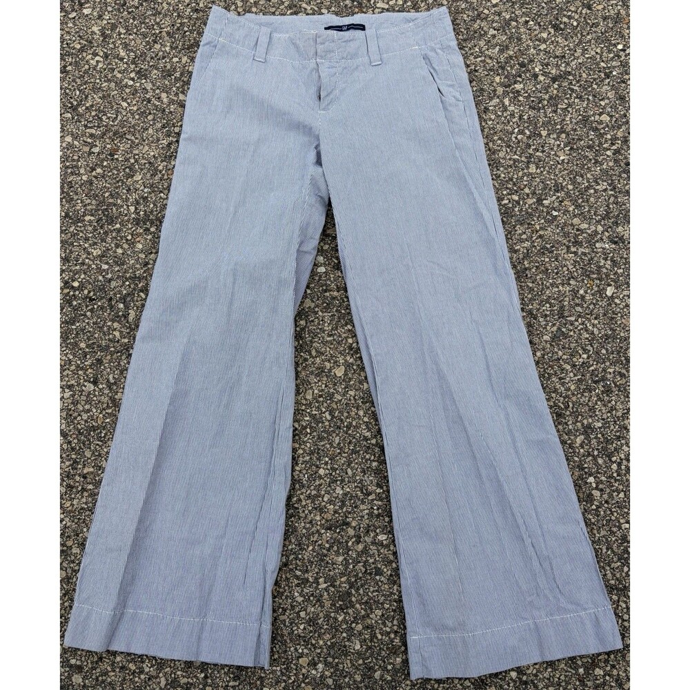 Women's Gap Pinstripe Wide Leg Pants, Size 8